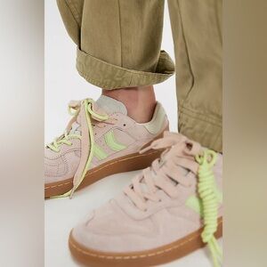 New Coolway Goal Sneakers Suede Leather Pistachio Size 9 Streetwear Preppy